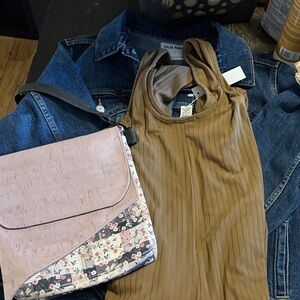 Old Navy Ribbed Tank in Camel